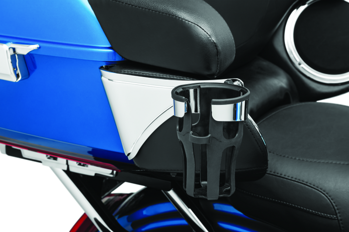Kuryakyn Reflex Drink Holder Right Side HD Touring Passenger Mount 14 and Up Chrome