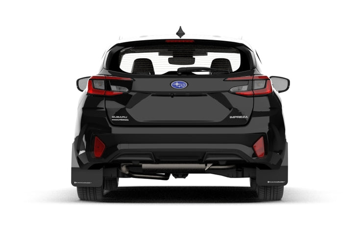 Rally Armor 24-25 Subaru Impreza Black UR Mud Flap w/ Light Blue Logo