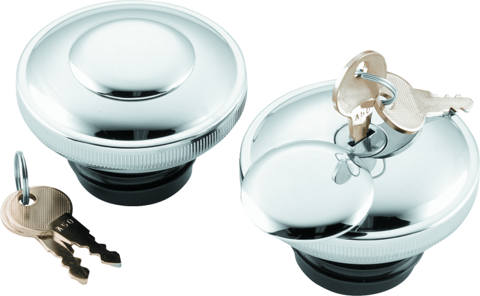 Bikers Choice L96-20 Chrome Lockable Gas Cap Vented