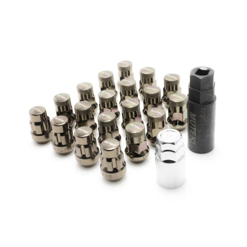 Wheel Mate Muteki SR35 Close End Lug Nuts w/ Lock Set - Chrome 12x1.50 35mm