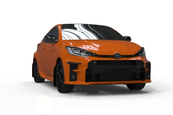 Rally Armor 20-25 Toyota GR Yaris Black Mud Flap w/White Logo