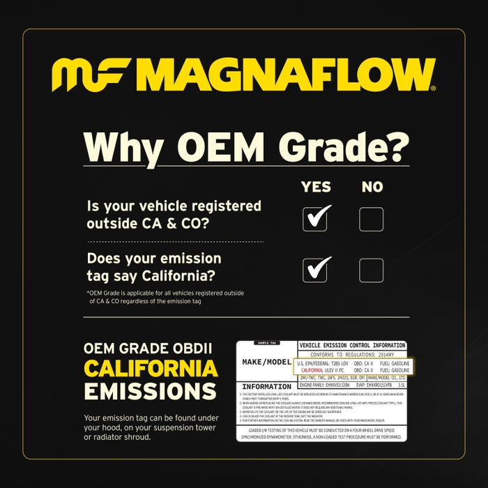 MagnaFlow Universal Catalytic Converter 2.75inch C/C Met.