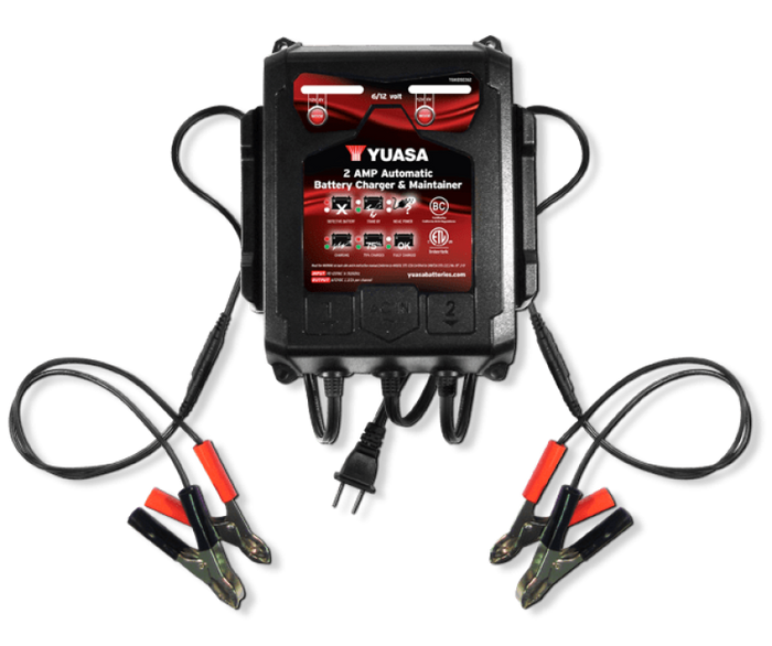 Yuasa 2 Amp Charger & Maintainer - 6V/12V