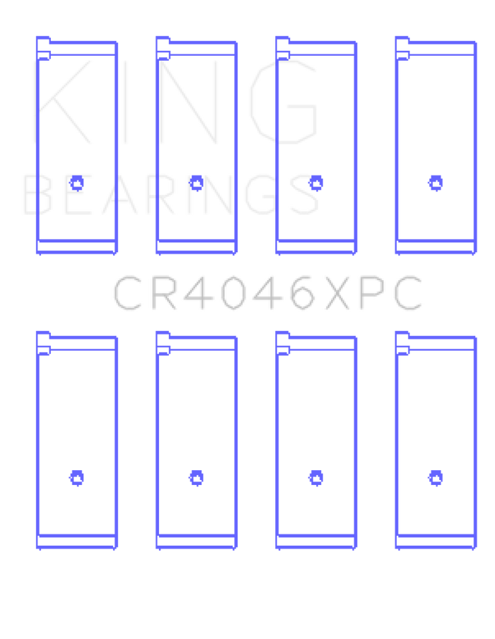 King Honda B20B4/B20Z2/D16 Series/ZC 16V pMaxKote Performance Rod Bearing Set - Size STD
