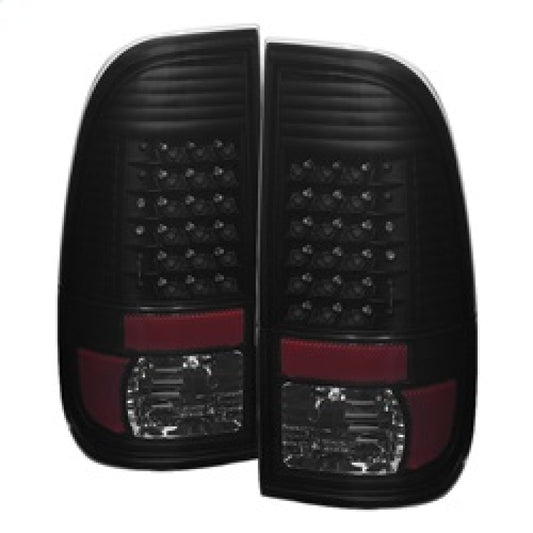 xTune Ford F250/350/450/550 Super Duty 99-07 LED Tail Lights Black Smoke ALT-JH-FF15097-LED-BKSM
