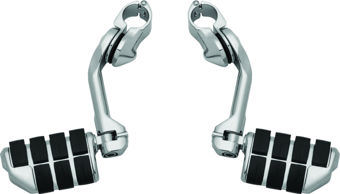 Kuryakyn Tour-Tech Cruise 6in Mount Arm With Dually ISO Pegs 1-1/4in Clamp Chrome