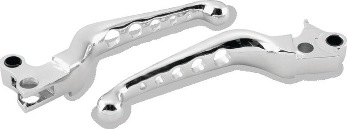 Bikers Choice 96-16 Big Twin W/ Cable Clutch 96-03 XL O-Series 5 Holed Lever Set Chrome