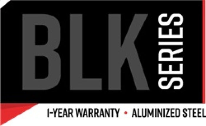 MBRP Universal 4in OD Dual Wall Angled 2.5in Inlet 8in Length Exhaust Tip - Black