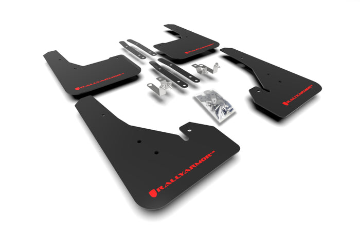 Rally Armor 18-25 Toyota Corolla Hatchback Black UR Mud Flap Red Logo