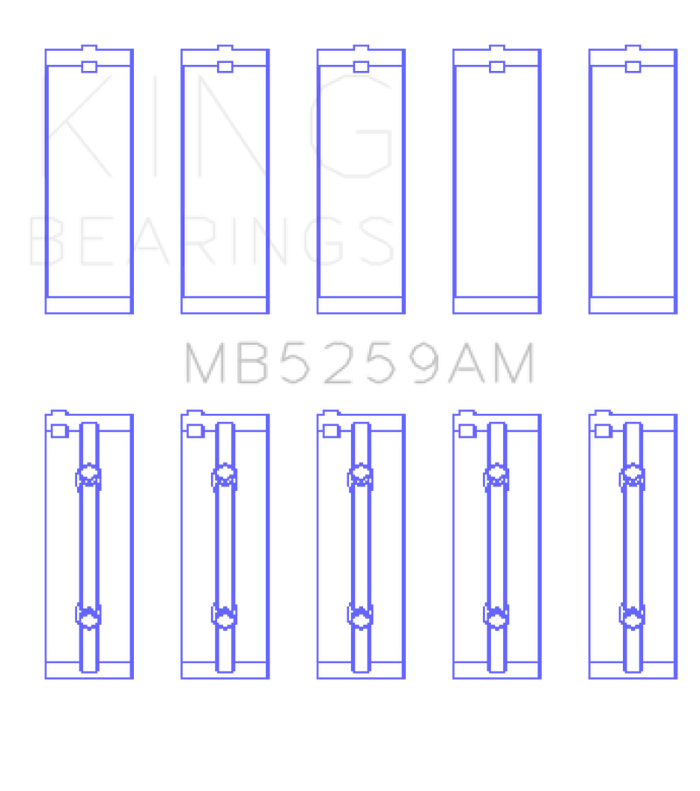 King Engine Bearings Acura B18A1/B1/C1/C5 K20A/K24A Main Bearing Set - Size STD