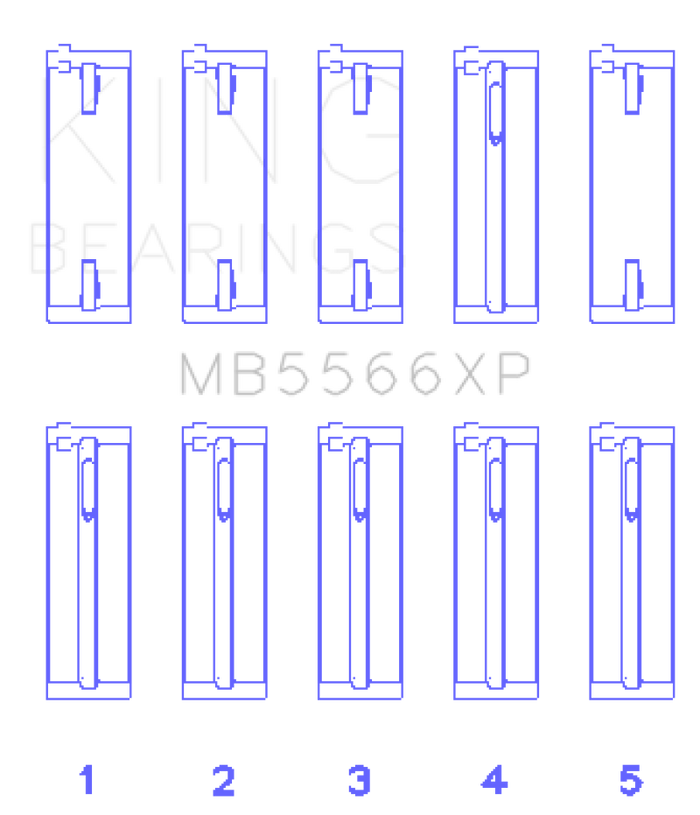 King Engine Bearings Audi A4 1.8L AEB Performance Main Bearing Set - Size STD