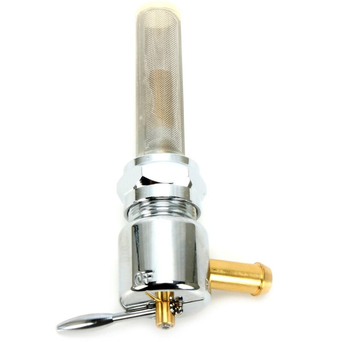 Bikers Choice Chrome Round Petcock 22MM Right Outlet