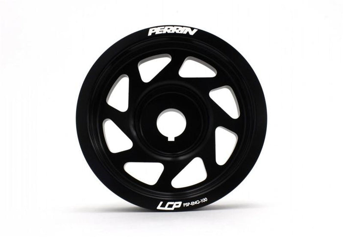 PERRIN 93-14 Subaru Impreza (Incl. 02-14 WRX) / 04-21 STI Lightened Crank Pulley - Black