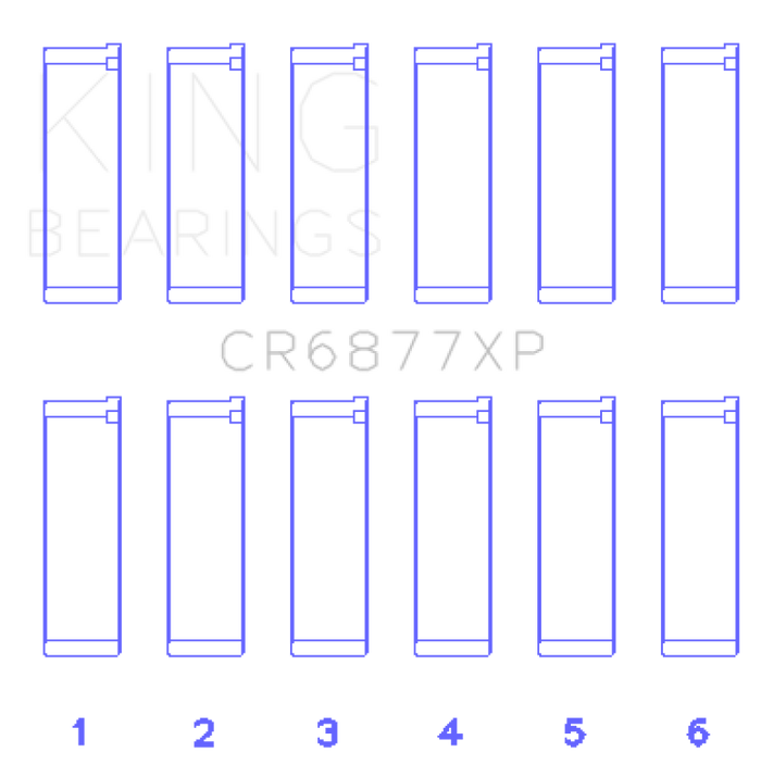 King Engine Bearings BMW S54B32 3.2L Performance Rod Bearing Set - Size STD