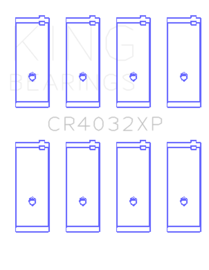 King Engine Bearings Toyota 4AGE 4AGZE 16V 1.6L Performance Rod Bearing Set - Size STD