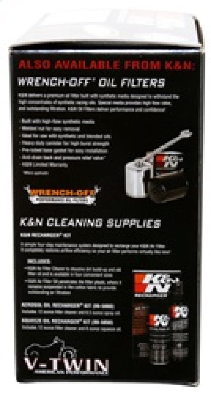 K&N Round Tapered 6.25in Base OD x 5.5in Top OD x 2.125in H Replacement Filter for Harley-Davidson