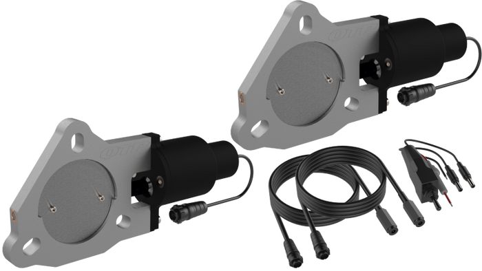 QTP 3in Bolt-On QTEC Dual Electric Cutout Valves - Pair