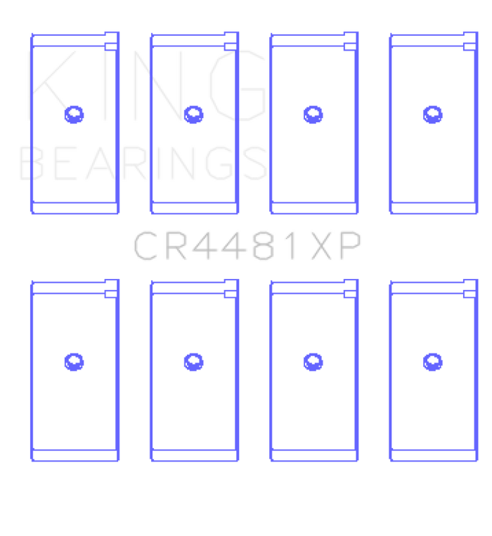 King Engine Bearings Mitsubishi 4G63/4G64 6 Bolt 1st Gen DSM Performance Rod Bearing Set - Size STD