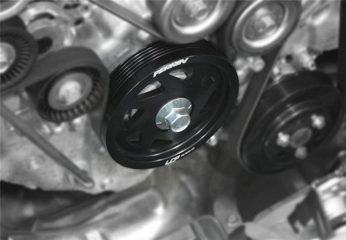 PERRIN 15-18 Subaru WRX / 13-20 BRZ / 14-18 FXT / 13-16 Crosstrek Lightened Crank Pulley - Black