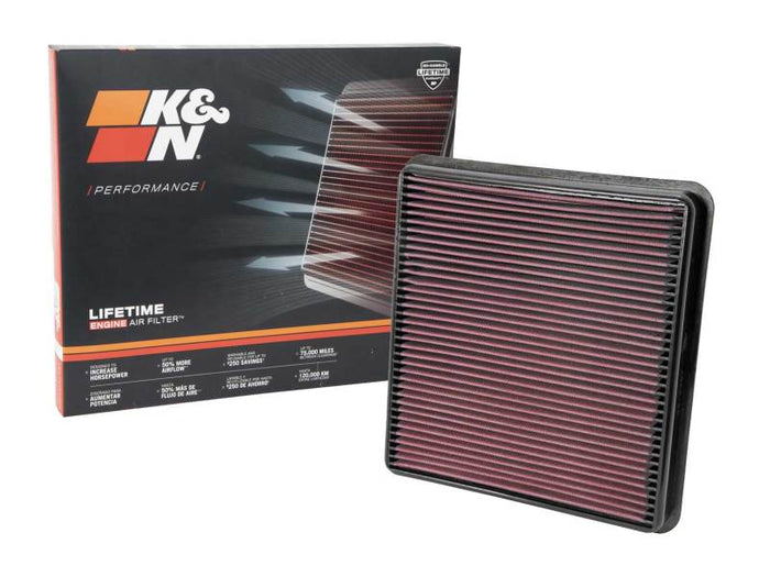 K&N 07-10 Toyota Tundra/Sequoia/Land Cruiser Drop In Air Filter