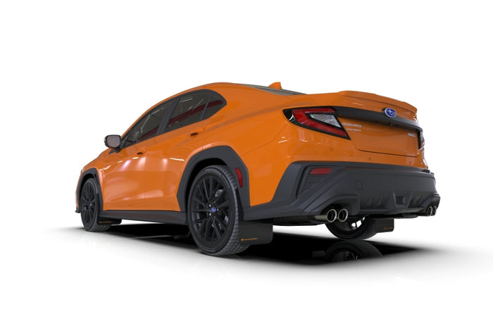 Rally Armor 22-25 Subaru WRX Black UR Mud Flap w/Orange Logo