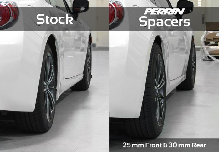PERRIN 02-14 Subaru WRX / 2004 STI / 13-25 BRZ & Toyota GR86 30mm Wheel Spacers 5x100 56mm CB - Pair