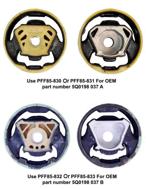 Powerflex-Audi A3, S3, TT / VW Golf MK7, Passat, Tiguan Lower Engine Mount Insert (Large) Diesel- at Damond Motorsports