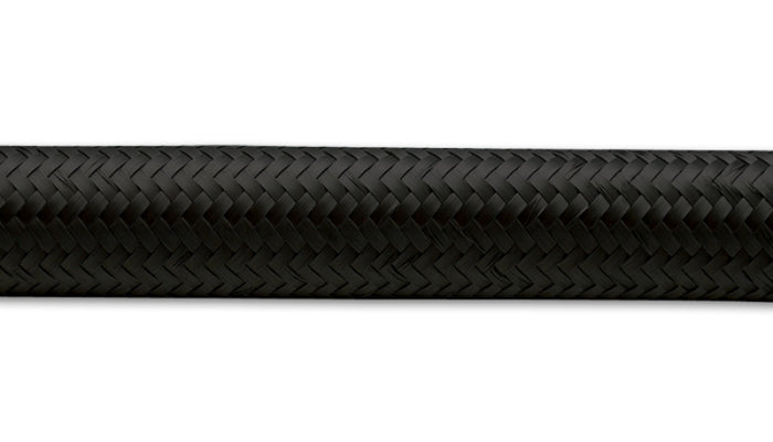 Vibrant -10 AN Black Nylon Braided Flex Hose (20 foot roll)