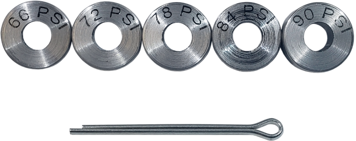 Boundary 89-05 Ford/Mazda BP (All Types) I4 Shim Kit (7/14/21/28/35 PSI) w/Retaining Pin