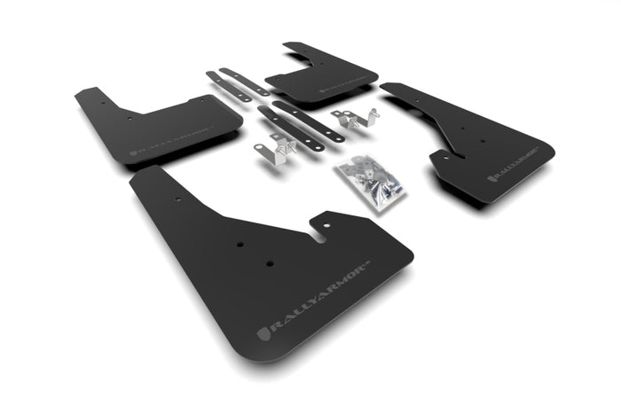 Rally Armor 18-25 Toyota Corolla Hatchback Black UR Mud Flap Grey Logo