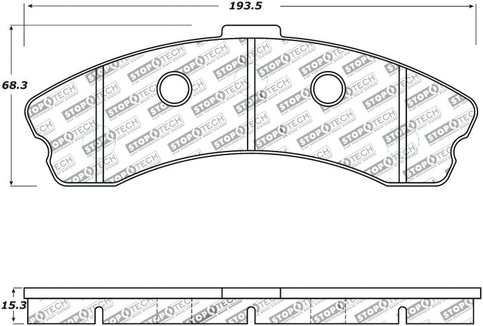 StopTech Performance 06-09 Chevrolet Corvette Z06 Front Brake Pads