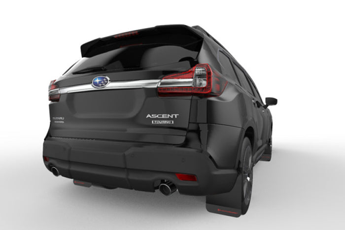 Rally Armor 18-25 Subaru Ascent Black UR Mud Flap w/Red Logo