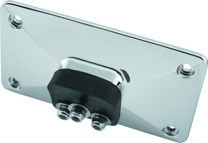 Bikers Choice 55-Up Chrome Custom Pyramid License Plate Bracket 3 Bolt Style
