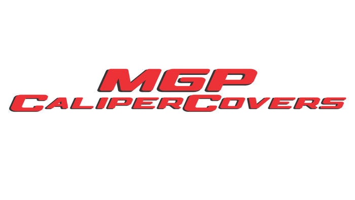MGP 4 Caliper Covers Engraved Front & Rear Red Power Coat Finish Silver Characters-Honda Accord