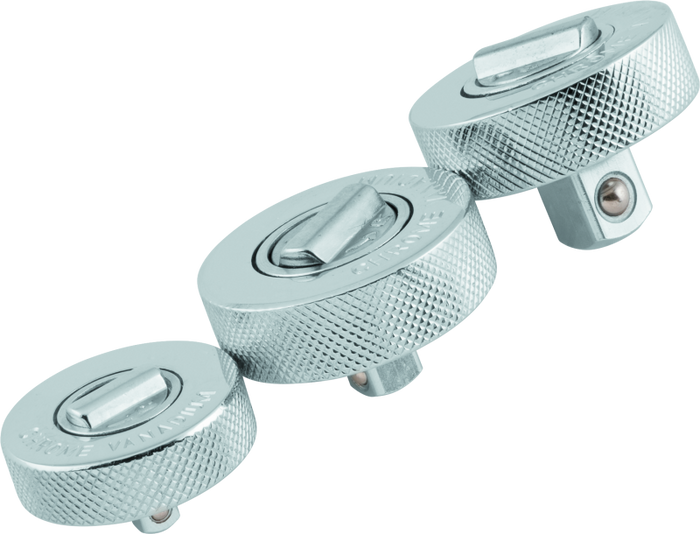 BikeMaster 3-pc Palm Rachet Set - 1/4in Drive / 3/8in Drive / 1/2in Drives