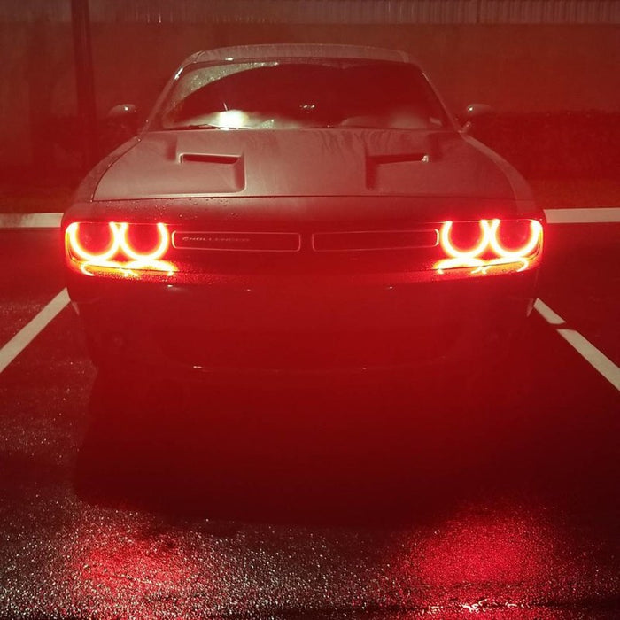 Oracle 15-21 Dodge Challenger Dynamic Surface Mount Headlight Halo Kit - - Dynamic