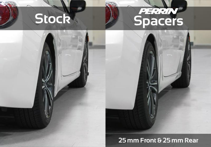 PERRIN 02-14 Subaru WRX / 2004 STI / 13-25 BRZ & Toyota GR86 30mm Wheel Spacers 5x100 56mm CB - Pair