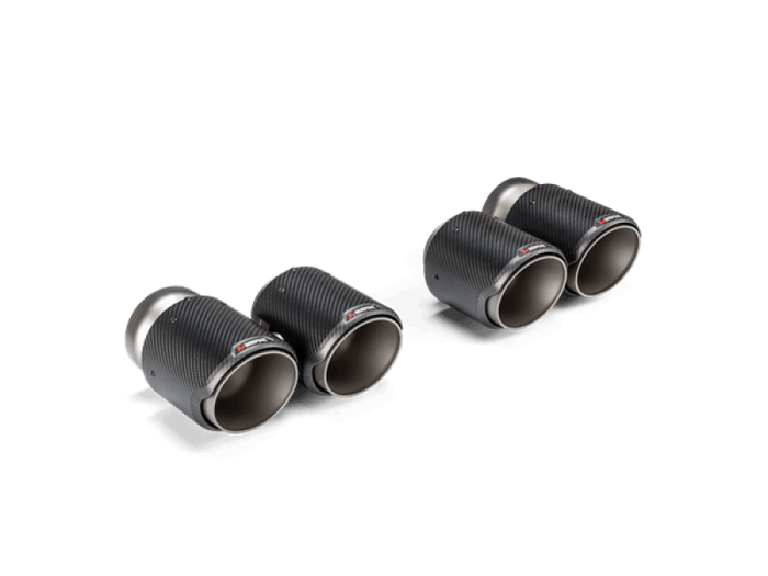 Akrapovic 2021+ BMW G87 M2, G80 M3 & G82 M4 Classic Carbon Design Tail Pipe Set