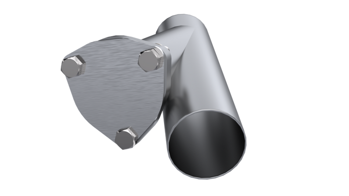 QTP 2.5in Weld-On QTEC Exhaust Cutout Y-Pipe
