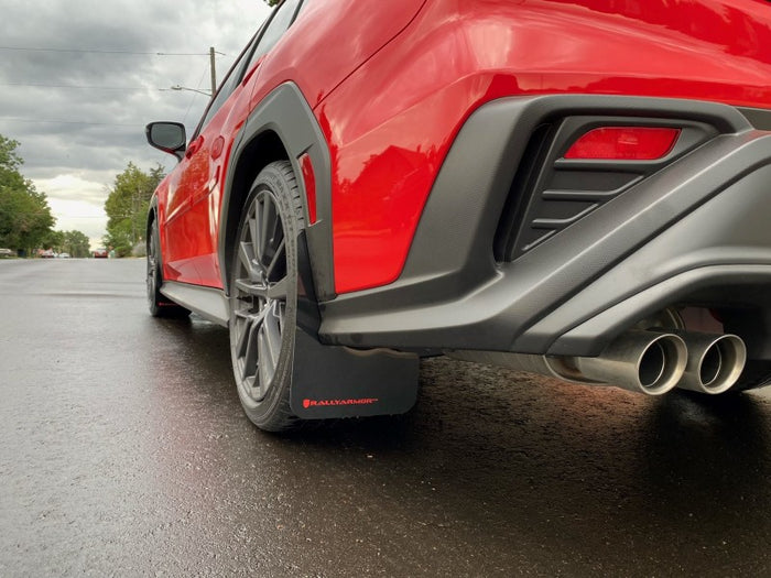 Rally Armor 22-25 Subaru WRX Black UR Mud Flap w/Red Logo