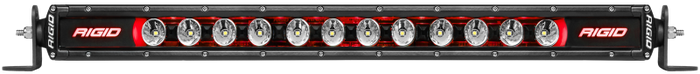 Rigid Industries 10in Radiance Plus SR-Series Single Row LED Light Bar with 8 Backlight Options