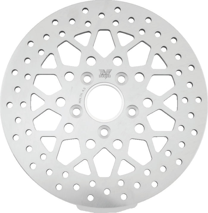 Twin Power 84-17 Big Twin Exc 08-17 FLH FLT Rear 11.5 Solid Rotor Mesh