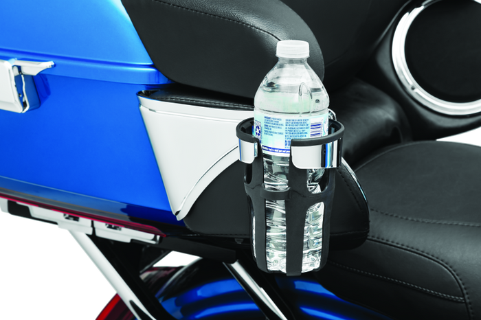 Kuryakyn Reflex Drink Holder Right Side HD Touring Passenger Mount 14 and Up Chrome