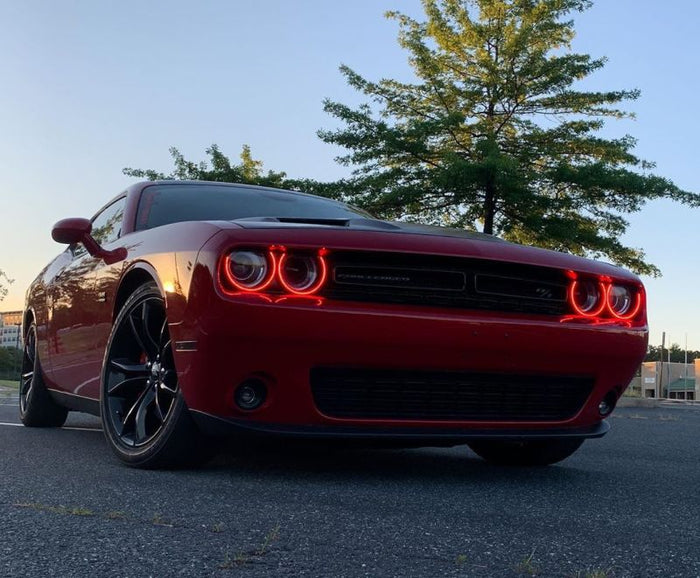 Oracle 15-21 Dodge Challenger Dynamic Surface Mount Headlight Halo Kit - - Dynamic