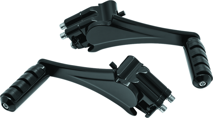 Kuryakyn Adjustable Passenger Pegs With ISO Small Pegs 10 and Up Black