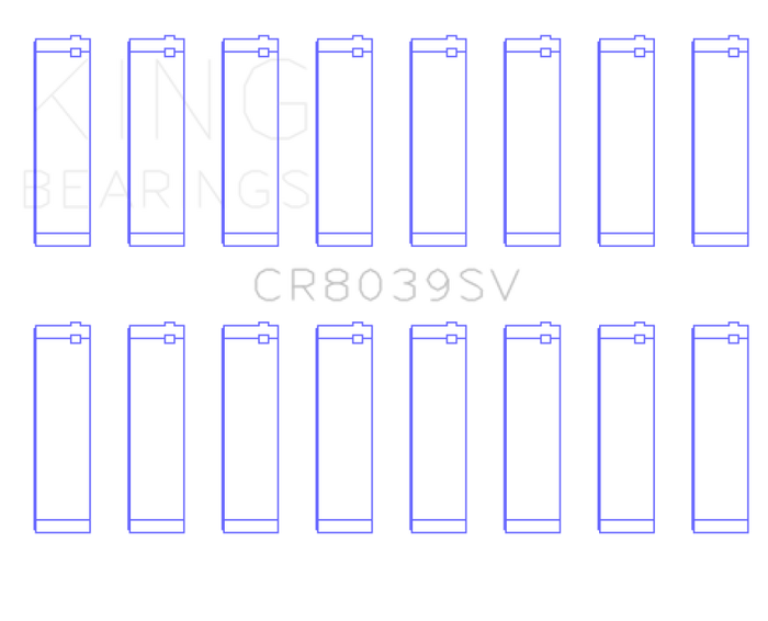 King Engine Bearings 08-10 Ford Powerstroke 6.4L Connecting Rod Bearing Set - Size STD