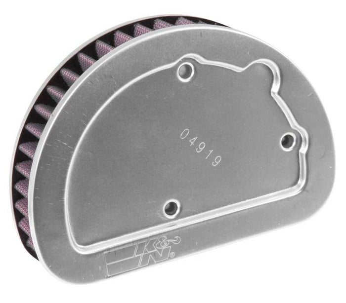 K&N Replacement Unique Air Filter 6.625in L x 4.75in W x 1.625in H with 1 Flange for Harley-Davidson