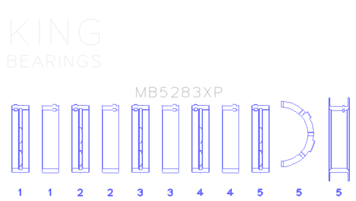 King Engine Bearings Performance Main Race Bearing Set - Size STD