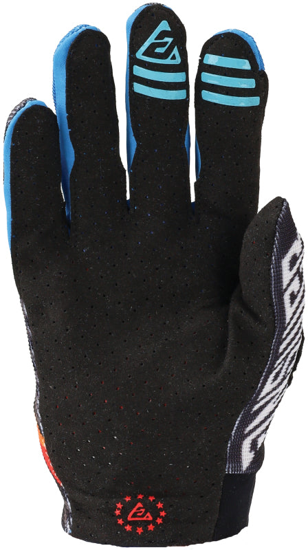 Answer Aerlite Drip Gloves Black/White/Rainbow - Large