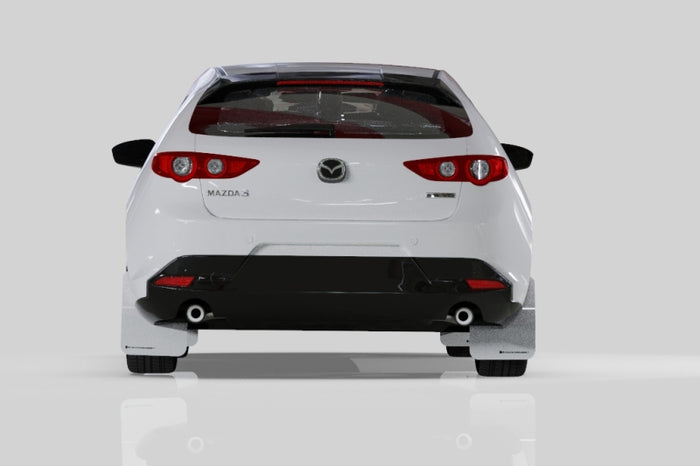 Rally Armor 19-25 Mazda3 Hatchback Black UR Mud Flap w/Dark Grey Logo